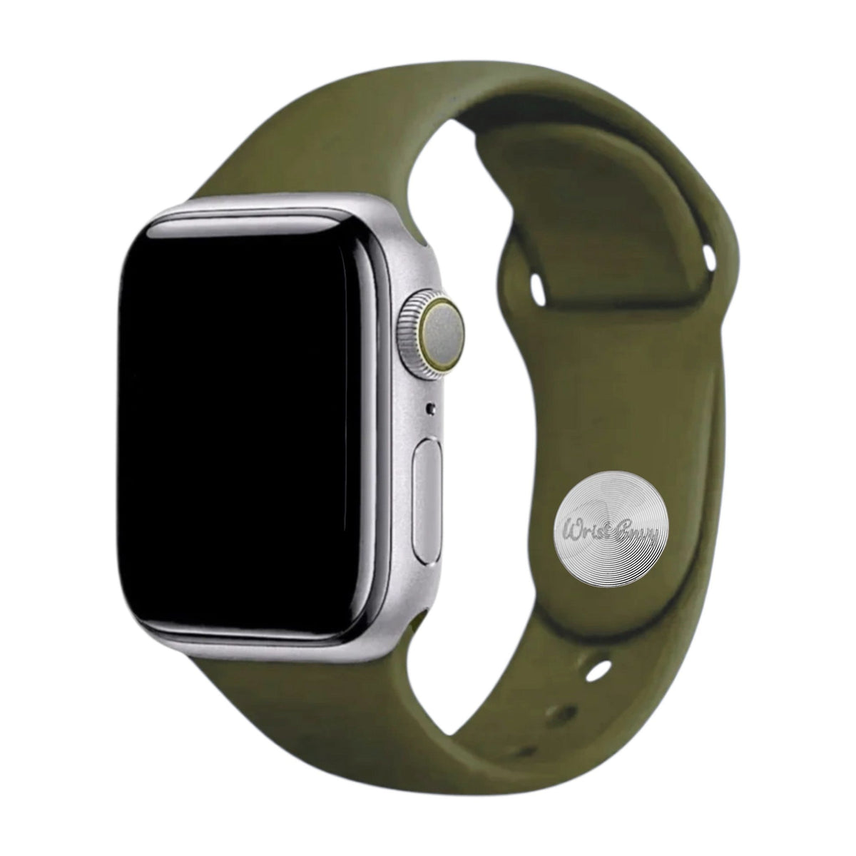 Soft Silicone Watch Strap For Apple Smart Watch Olive - Wrist Envy