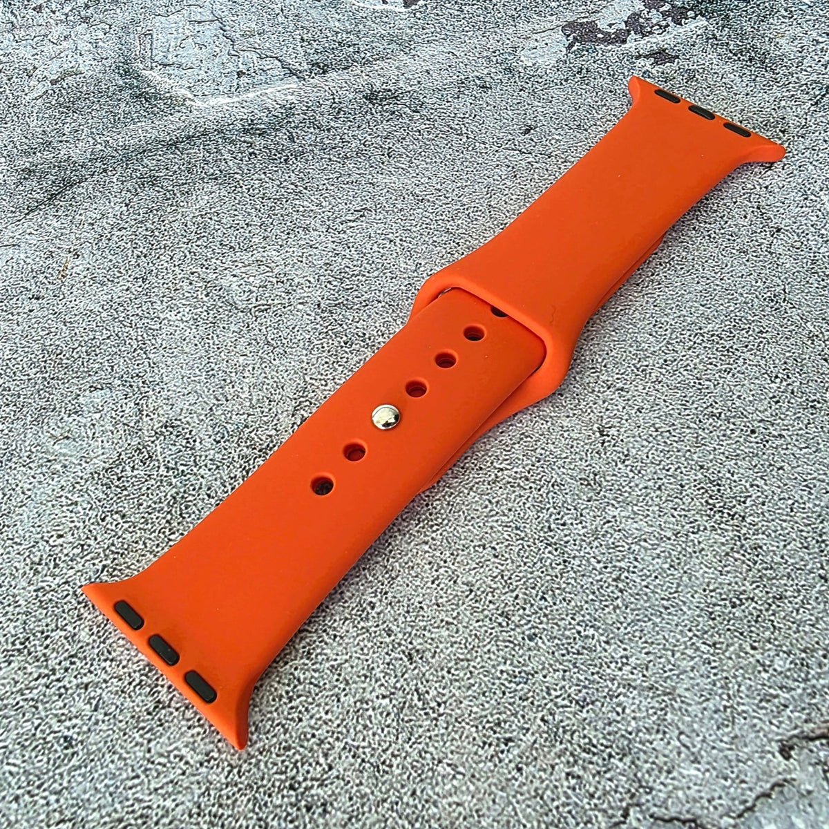 Soft Silicone Watch Strap For Apple Smart Watch Orange - Wrist Envy