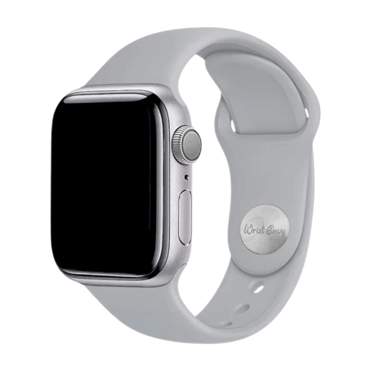 Soft Silicone Watch Strap For Apple Smart Watch Pastel Grey - Wrist Envy