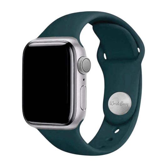 Soft Silicone Watch Strap For Apple Smart Watch Sacramento Green - Wrist Envy