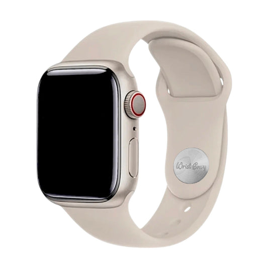 Soft Silicone Watch Strap For Apple Smart Watch Starlight - Wrist Envy