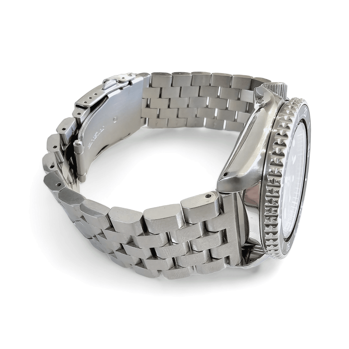 Solid Stainless Steel Watch Strap Band Bracelet Heavy Black PVD 20mm 22mm Mens - Wrist Envy