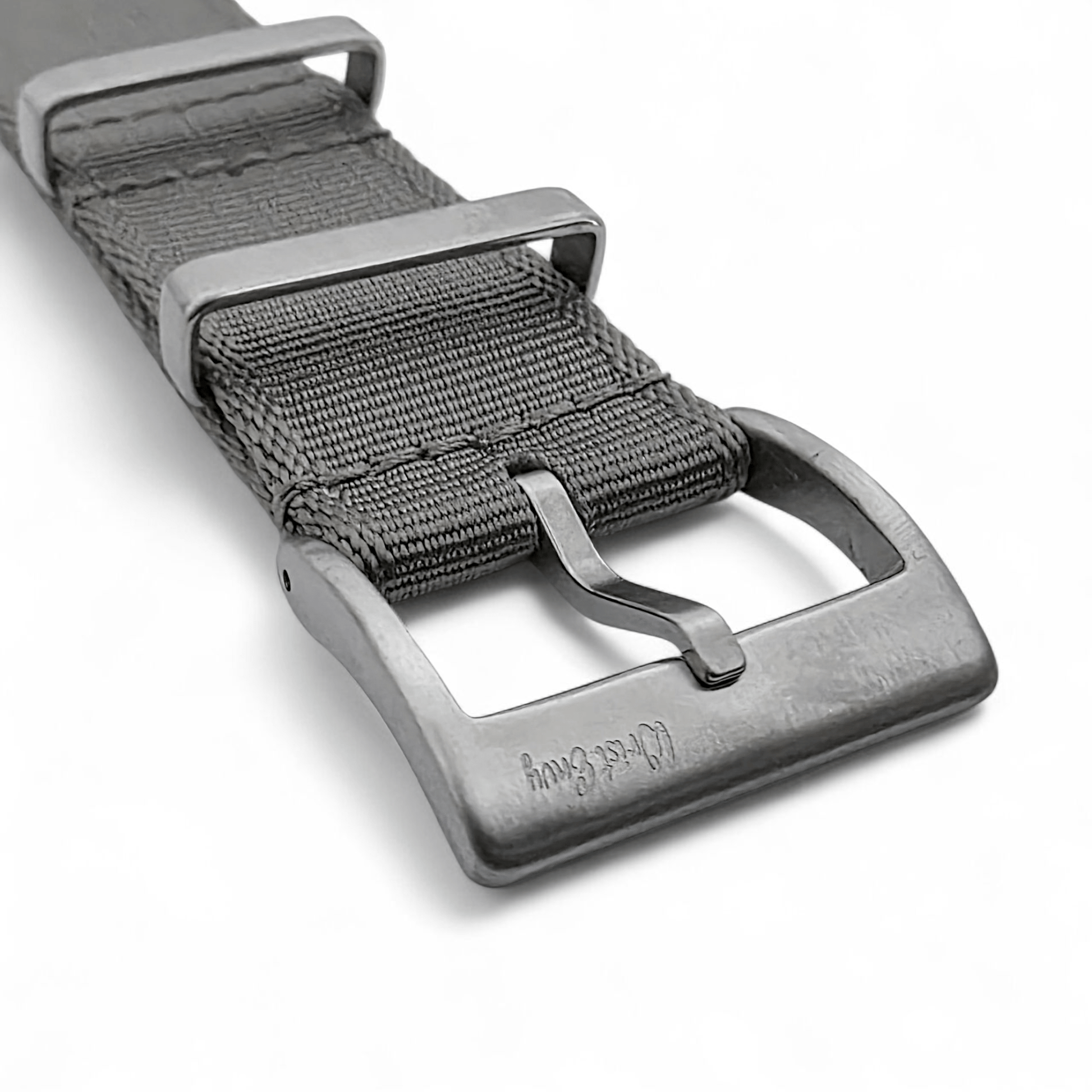 Sovereign Luxury Nylon Watch Strap Military 18mm 20mm 22mm Silver Grey - Wrist Envy