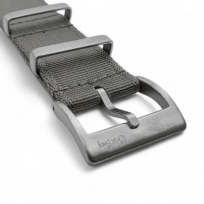 Sovereign Luxury Nylon Watch Strap Military 18mm 20mm 22mm Silver Grey - Wrist Envy
