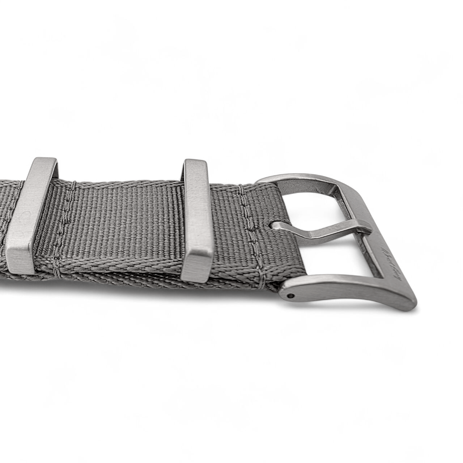 Sovereign Luxury Nylon Watch Strap Military 18mm 20mm 22mm Silver Grey - Wrist Envy