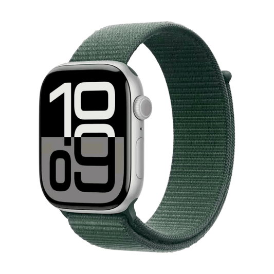 Sport Loop Nylon Watch Strap For Apple Watch Green - Wrist Envy