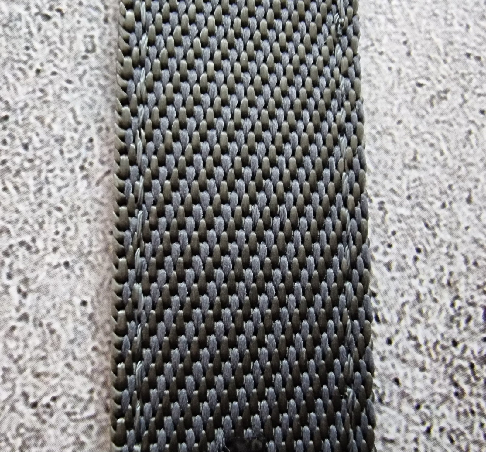 Two Piece Watch Strap Band Canvas Sailcloth 22mm Grey - Wrist Envy