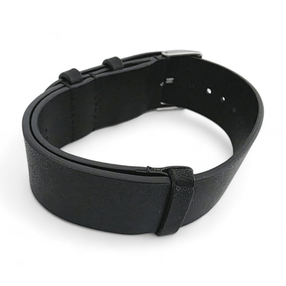 Vanguard Horween Leather Military Watch Strap 20mm 22mm Black - Wrist Envy