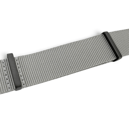 Velour Tubular Soft Touch Nylon Military Watch Strap 300mm 20mm 22mm Glacier Grey - Wrist Envy