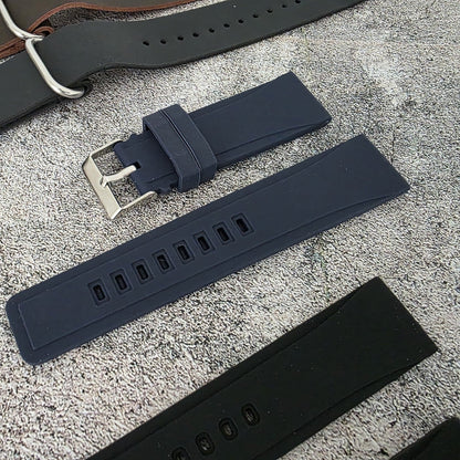Watch Straps Job Lot Of 10 Canvas Leather Rubber 24mm Bands RRP £85 Two Piece UK - Wrist Envy
