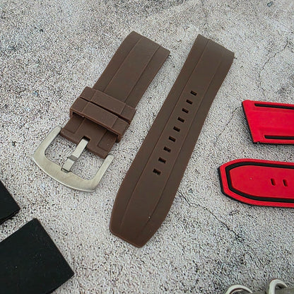Watch Straps Job Lot Of 11 Canvas Leather Rubber 24mm Bands RRP £90 Two Piece UK - Wrist Envy