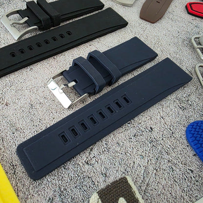 Watch Straps Job Lot Of 11 Canvas Leather Rubber 24mm Bands RRP £90 Two Piece UK - Wrist Envy