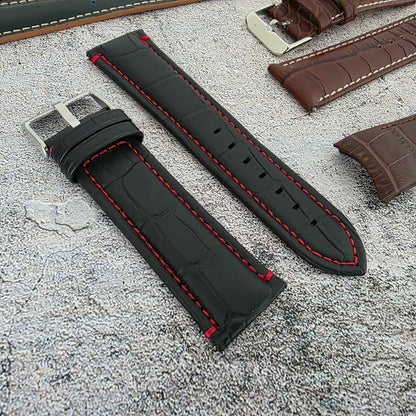 Watch Straps Job Lot Of 11 Premium Leather Luxury Bands 24mm RRP £160 Two Piece - Wrist Envy