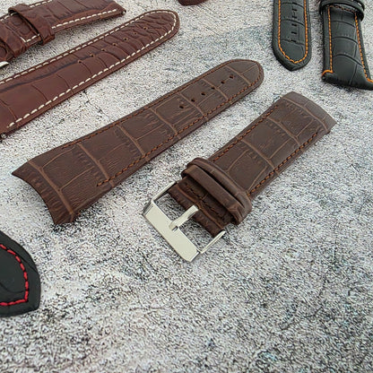 Watch Straps Job Lot Of 11 Premium Leather Luxury Bands 24mm RRP £160 Two Piece - Wrist Envy