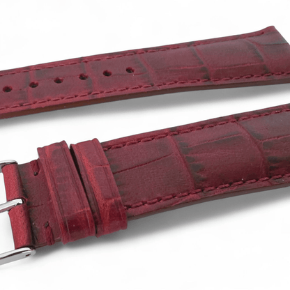 Wrist Envy Gator Print Italian Leather Watch Strap Band 20mm 22mm Quick Release - Wrist Envy