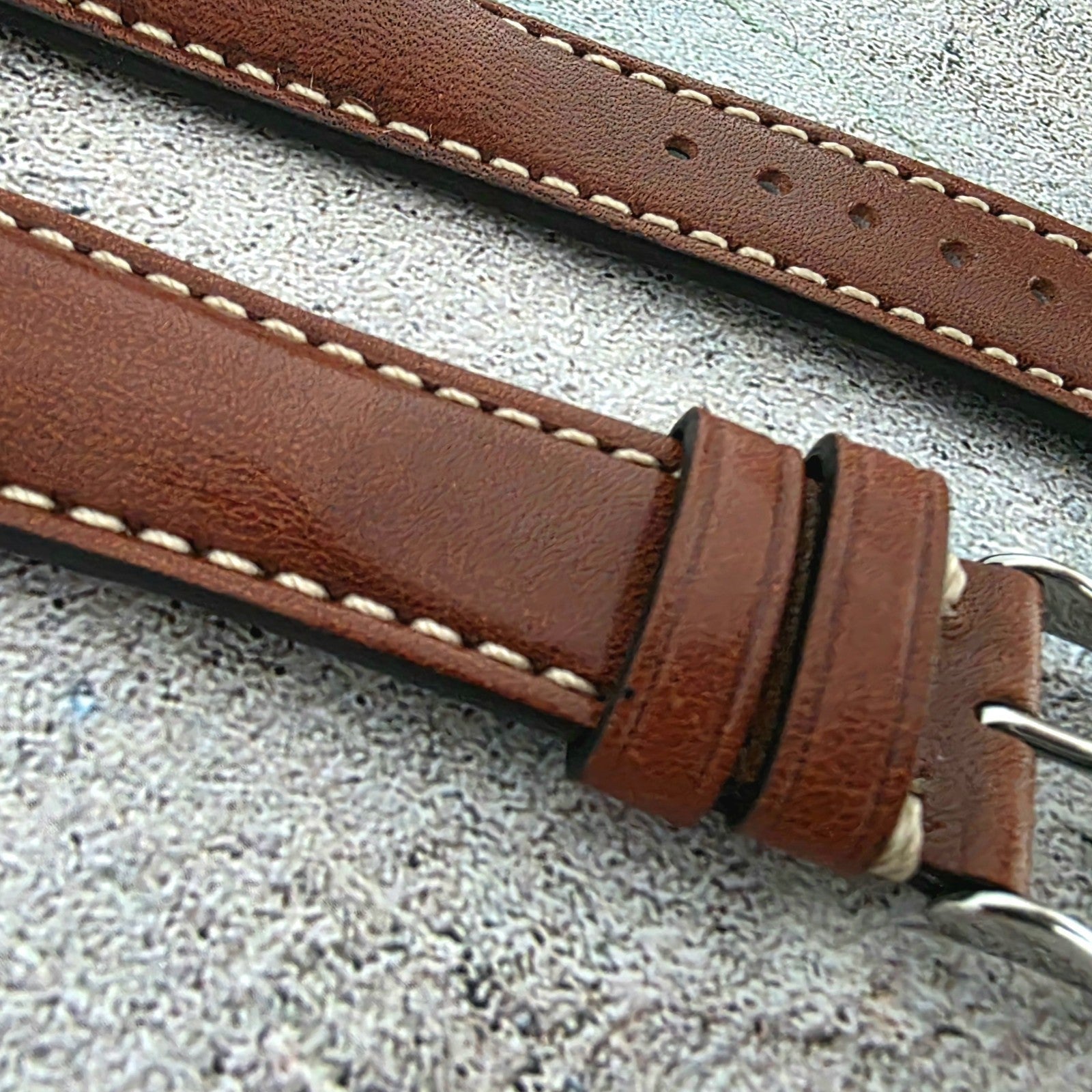Wrist Envy Padded Handmade Italian Leather Watch Strap Band 18 19 20 21 22 mm UK - Wrist Envy