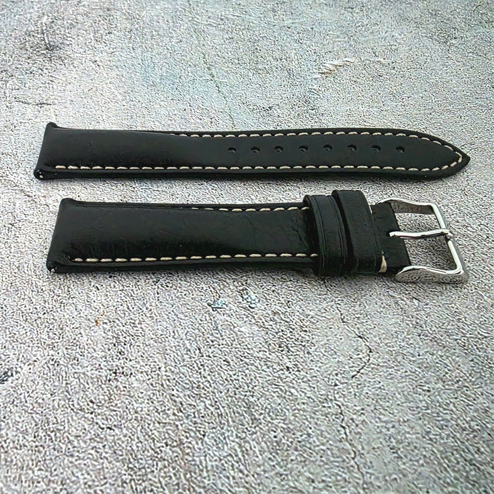 Wrist Envy Padded Handmade Italian Leather Watch Strap Band 18 19 20 21 22 mm UK - Wrist Envy