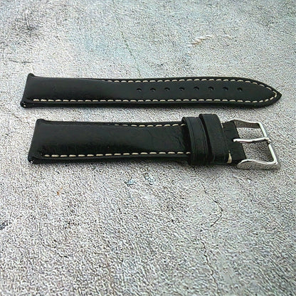 Wrist Envy Padded Handmade Italian Leather Watch Strap Band 18 19 20 21 22 mm UK - Wrist Envy