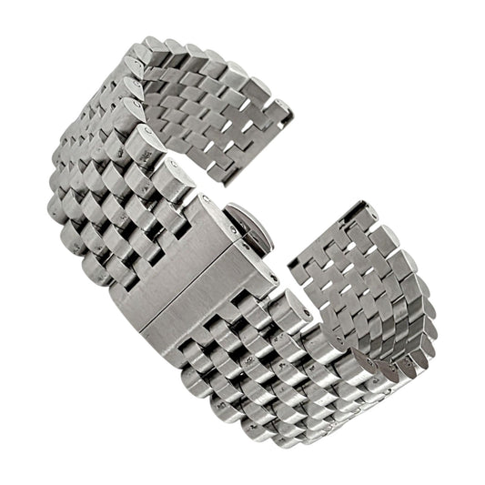 Wrist Envy Solid 316L Stainless Steel Watch Strap Band Bracelet 20mm 22mm Mens - Wrist Envy