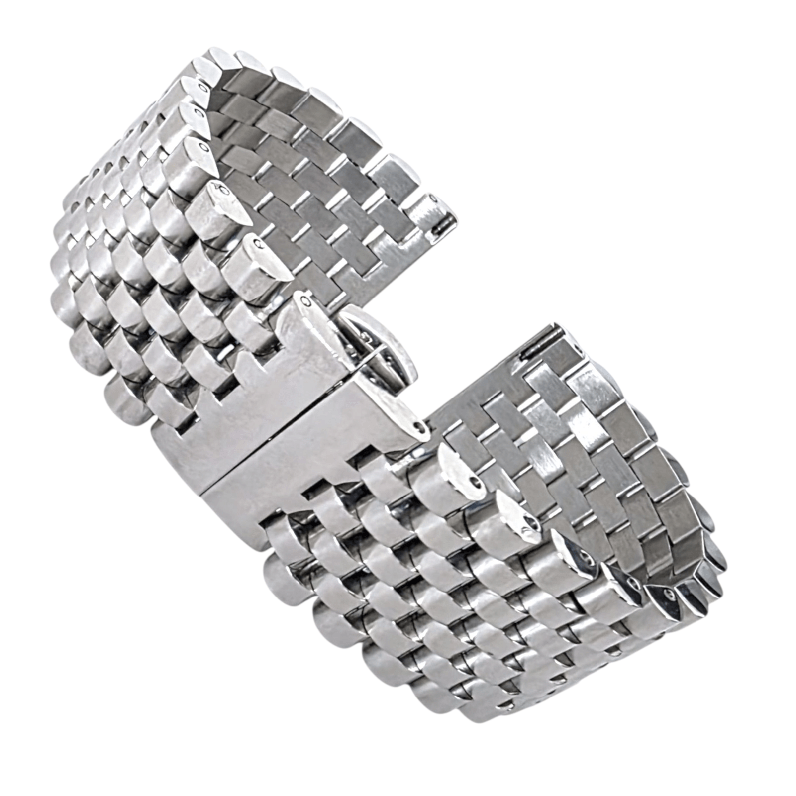Wrist Envy Solid 316L Stainless Steel Watch Strap Band Bracelet 20mm 22mm Mens - Wrist Envy