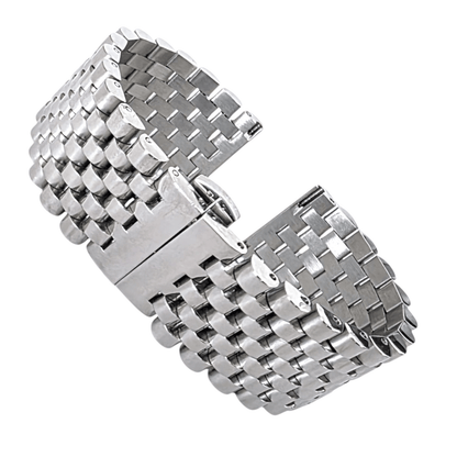 Wrist Envy Solid 316L Stainless Steel Watch Strap Band Bracelet 20mm 22mm Mens - Wrist Envy
