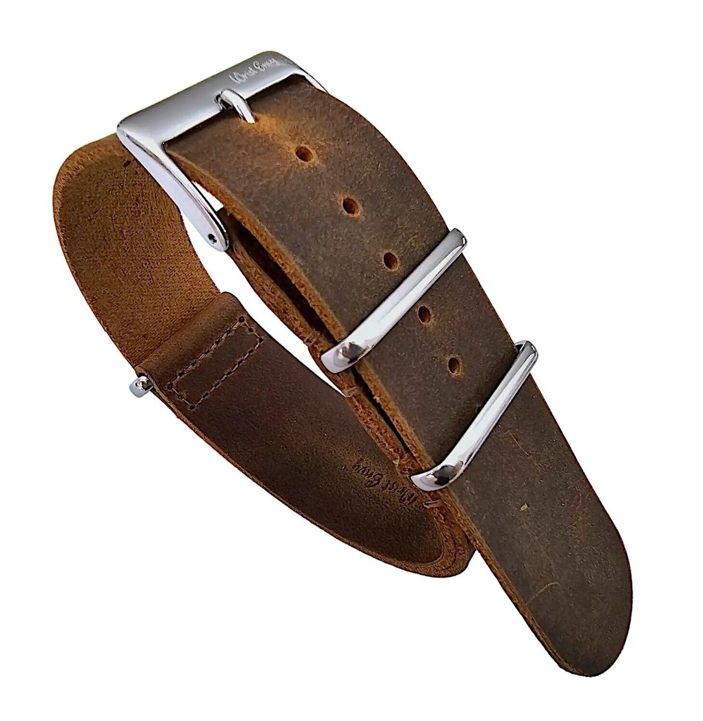 Italian Vintage Leather NATO G10 Military Watch Strap Band 18mm 20mm 21mm 22mm