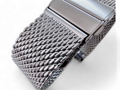 Premium 2.7mm Thick Heavy Shark Mesh Watch Strap Band Milanese Stainless Steel 18mm, 20mm, 22mm